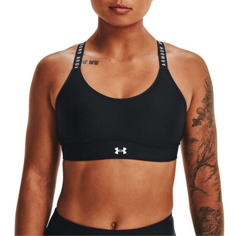 Under Armour Womens Infinity Mid Covered Sports Bra Black