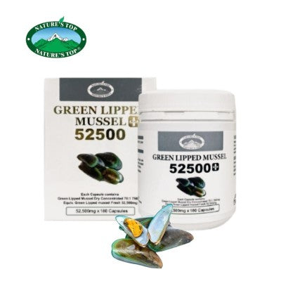Nature’s Top Green Lipped Mussel Plus 52500mg 180 capsules