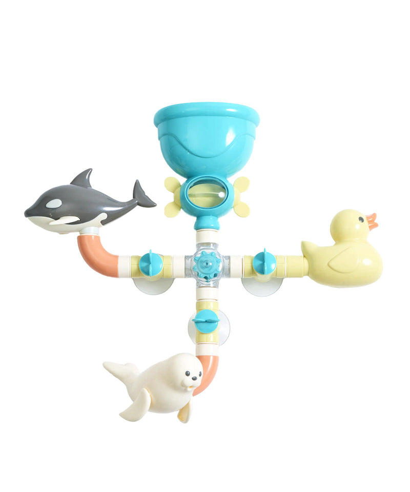 Fun Kids Bath toys- DIY Animal Bath Pipe + Fishing Net toys for toddler