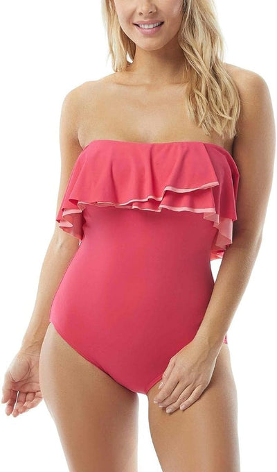 Coco Reef Contours Women's Agate Ruffle ONE Piece_10/34D
