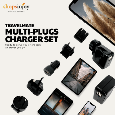 Huntkey TravelMate Multi Plugs USB Wall Adaptor with Car Charger