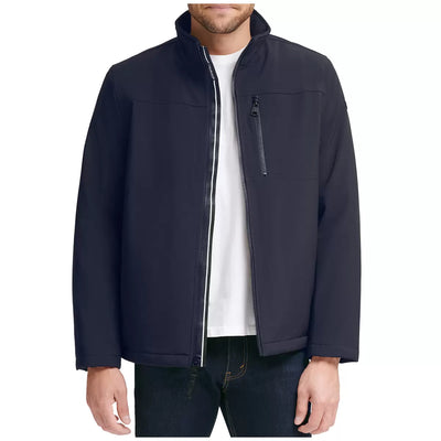 Calvin Klein Men's Lightweight Softshell Jacket_True Navy_XL