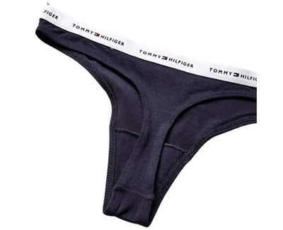 TOMMY HILFIGER Women’s 3 Cotton Thongs Underwear_Size XS