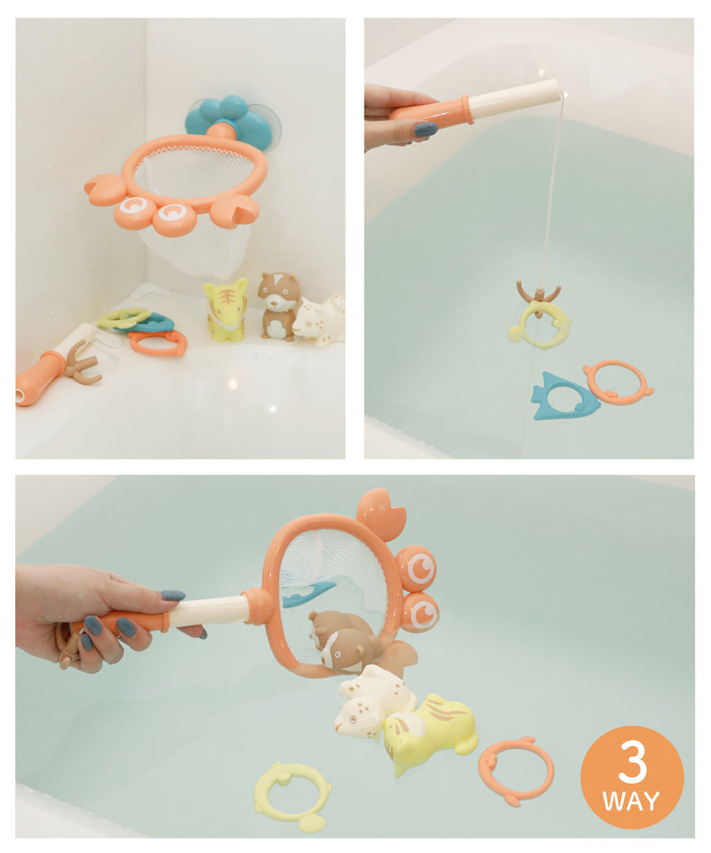 Fun Kids Bath toys- DIY Animal Bath Pipe + Fishing Net toys for toddler