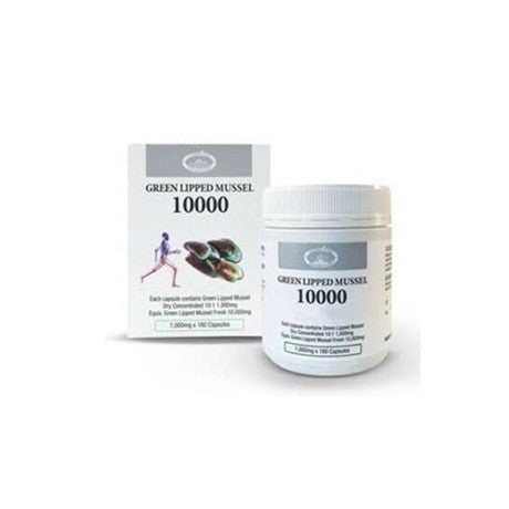 Nature’s Top Green Lipped Mussel 10,000mg 180 capsules