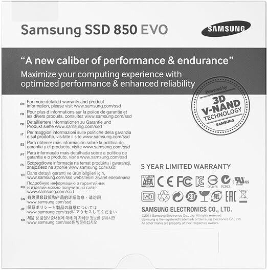 Samsung V-NAND SSD 850 EVO Black 250GB MZ - 75E250