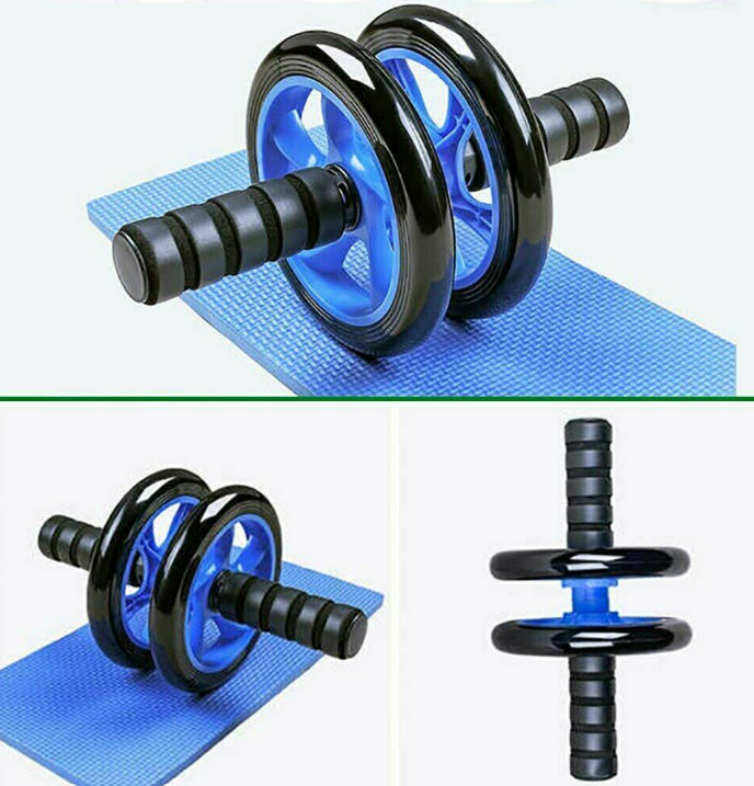 AB Fitness Wheel Roller with Free Knee Mat