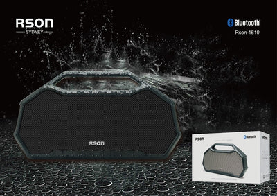 Rson Outdoor Grey Box Pile Bluetooth Speaker
