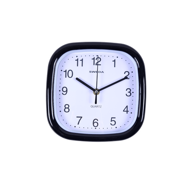20cm Modern Square and Round numbered Clocks