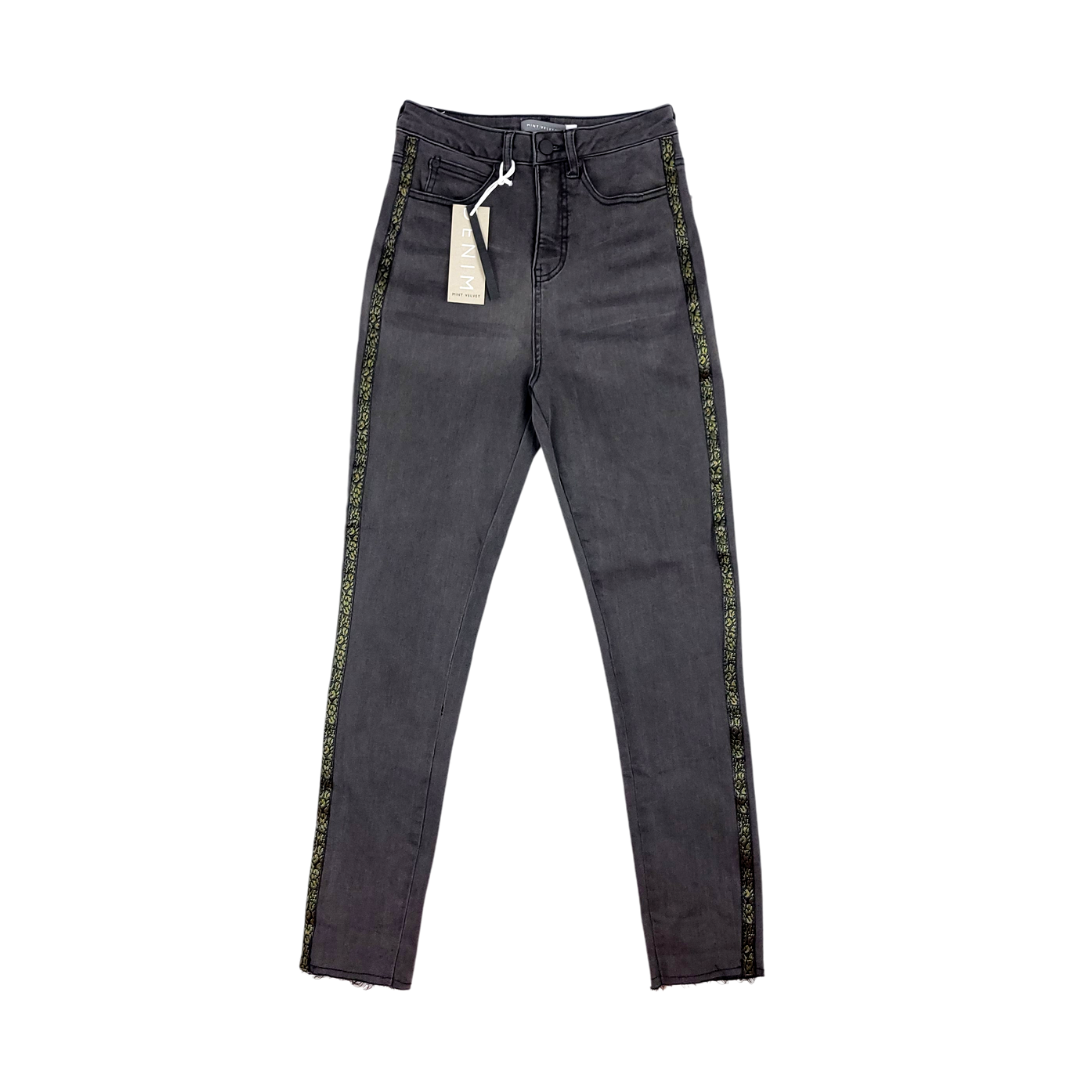 MINT VELVET BLACK DENIM ANIMAL PRINT STRIPR SKINNY JEANS – SHOPSINJOY