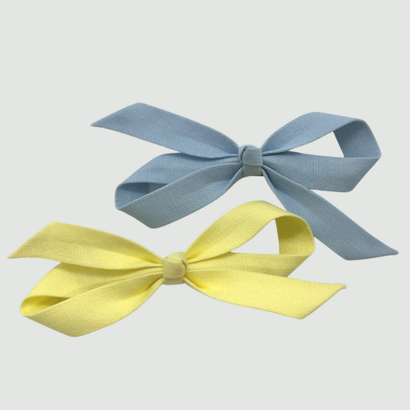 Yellow & Blue Ribbon Clips