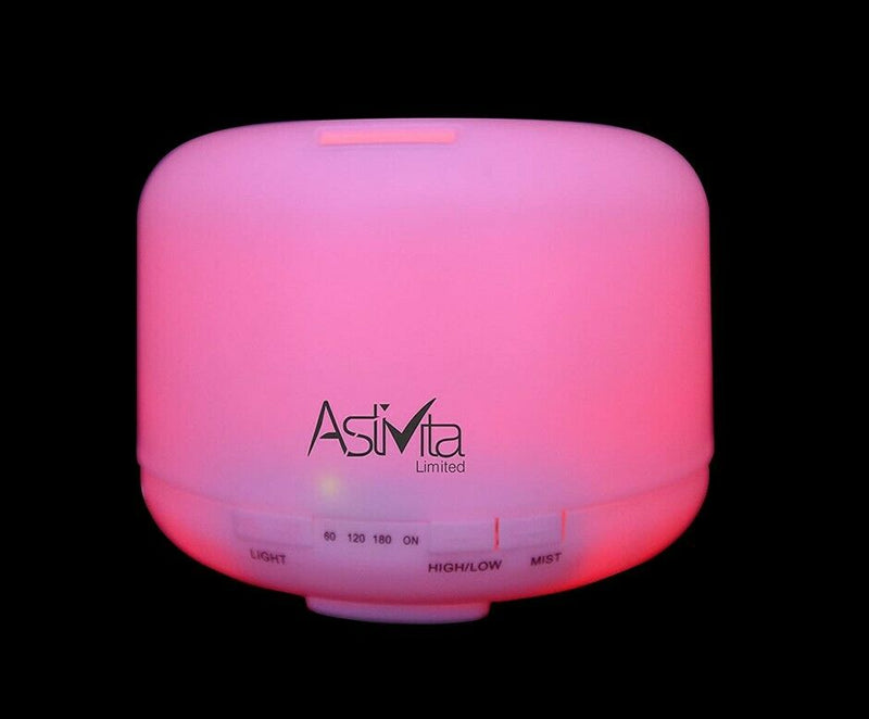 AstiVita Aroma diffuser Humidifier 500ml - 5 in 1 Ultrasonic Aromatherapy Diffuser