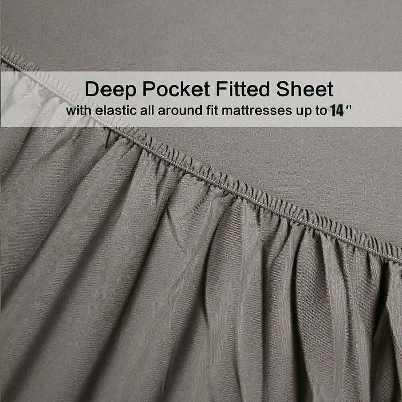 1000 Thread count Ultra Soft 100% microfiber 3 Piece Bed Sheet Set