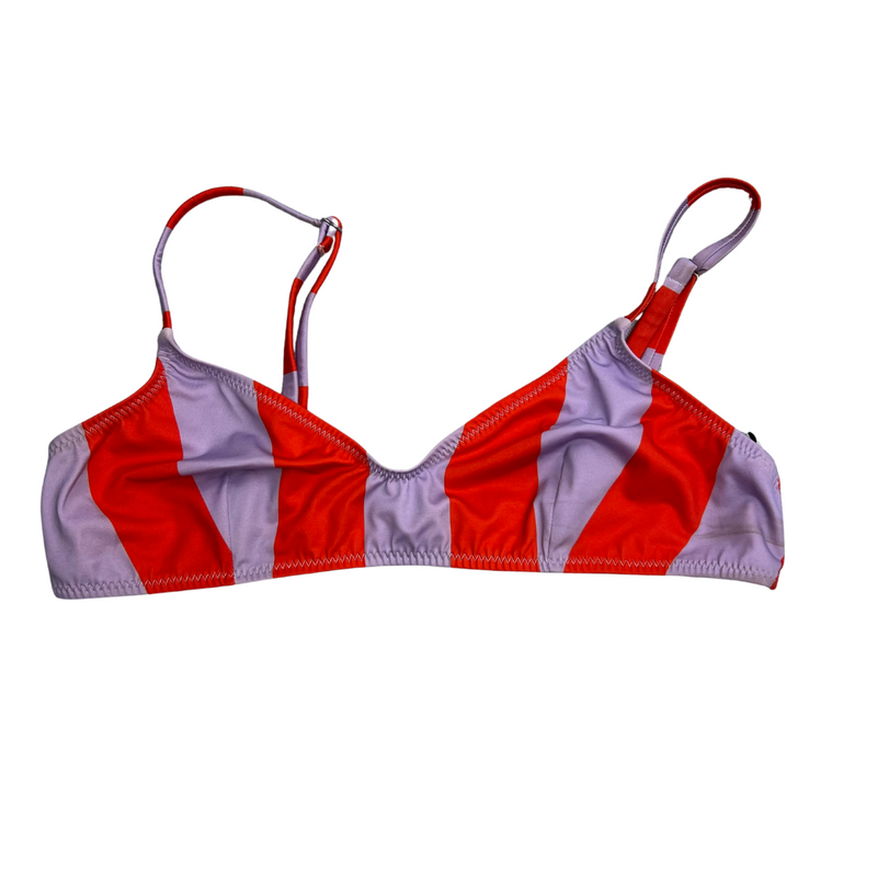 SOLID & STRIPED LAVENDER RED STRIPE