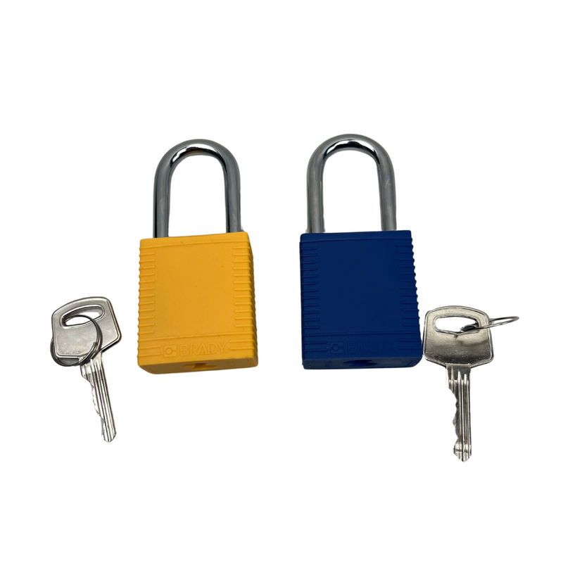 Nylon Padlock Steel Shackle - 38mm