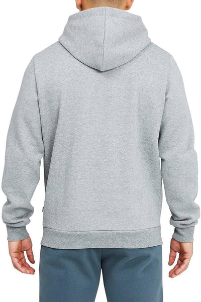 PUMA Modern Basics 22 Pullover Hoodie Men's MEDIUM Fleece GRAY Logo Sweatshirt