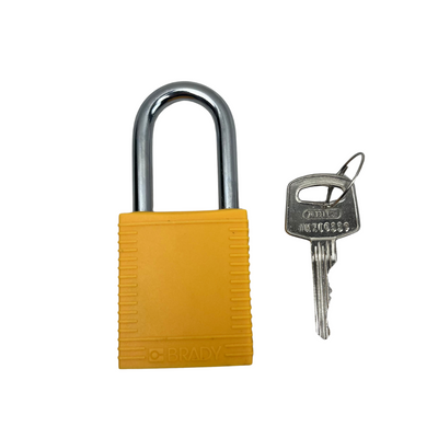 Nylon Padlock Steel Shackle - 38mm