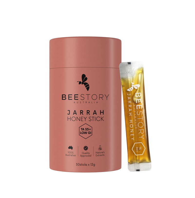 BEESTORY Jarrah Honey Stick TA35+ Low GI (12g x 30 sticks)