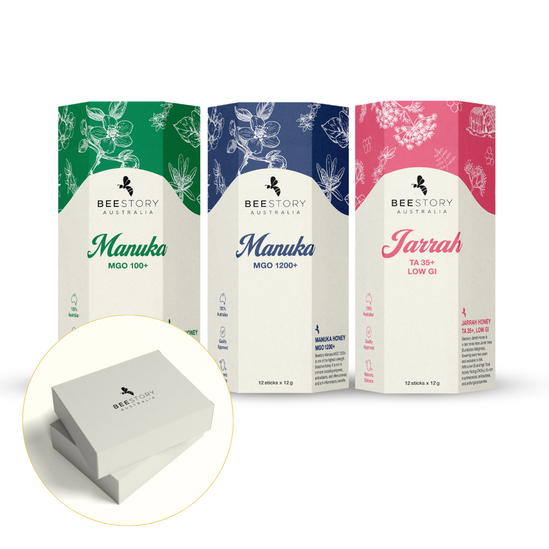 Triple Signature Selection(Manuka 1200 + Jarrah + Manuka 100)  12 sticks x 12g (3 pack set)