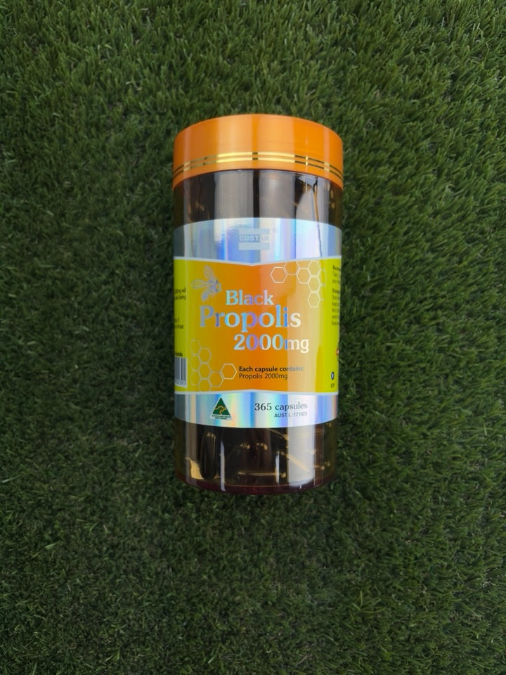 Costar-Black Propolis 2000mg 365 Capsules