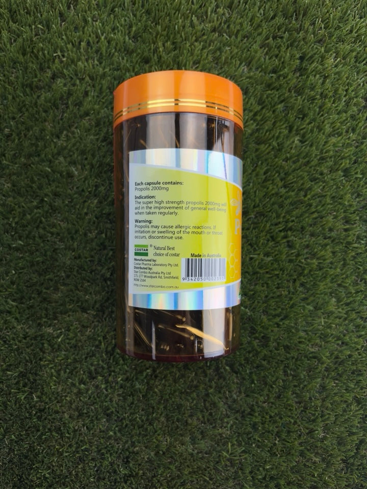 Costar-Black Propolis 2000mg 365 Capsules