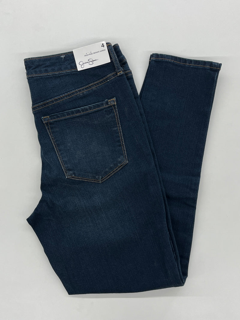 JESSICA SIMPSON HIGH RISE SKINNY ANKLE JEANS