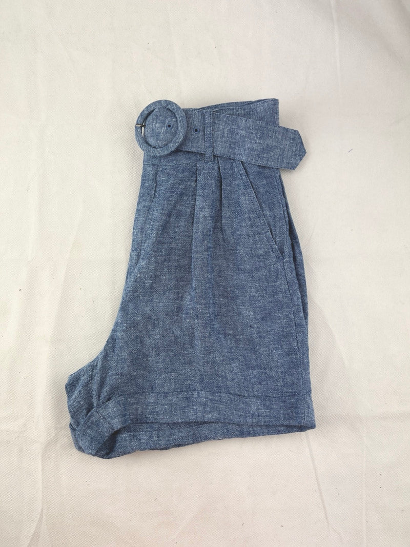 SABA CUFFED LINEN SHORTS