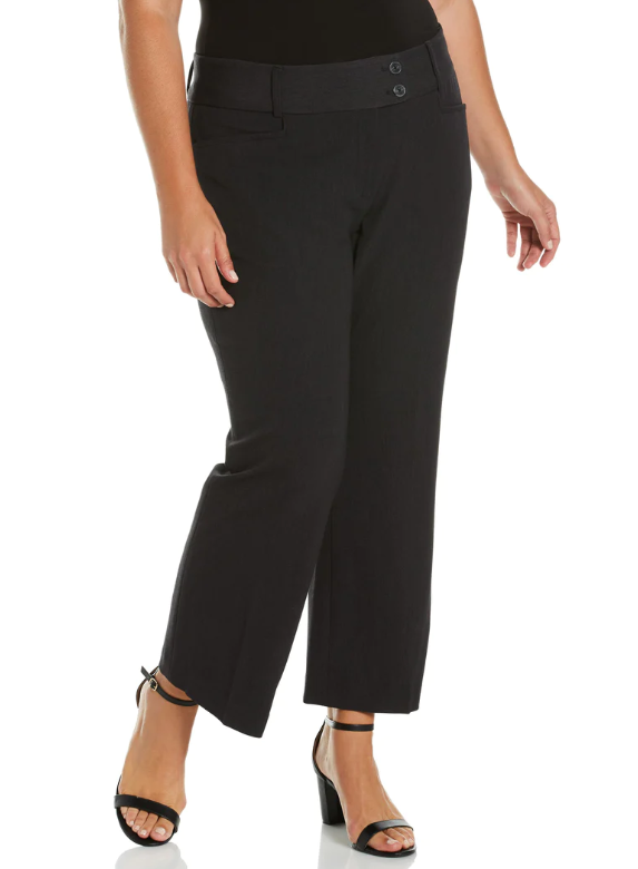 RAFELLA GABARDINE BOOTCUT PANT SHORT - CURVY FIT- SIZE8