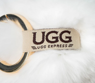 UGG  Fluffy Bunny Keyring