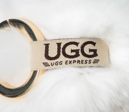 UGG  Fluffy Bunny Keyring