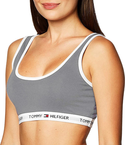 TOMMY HILFIGER Women’s 2 Cotton Lounge Scoop Back Bralette_Size XS