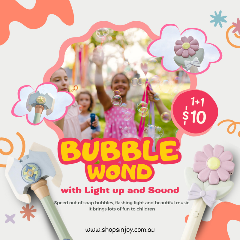 Bubble Wond with Light up and Sound for Kids 1+1