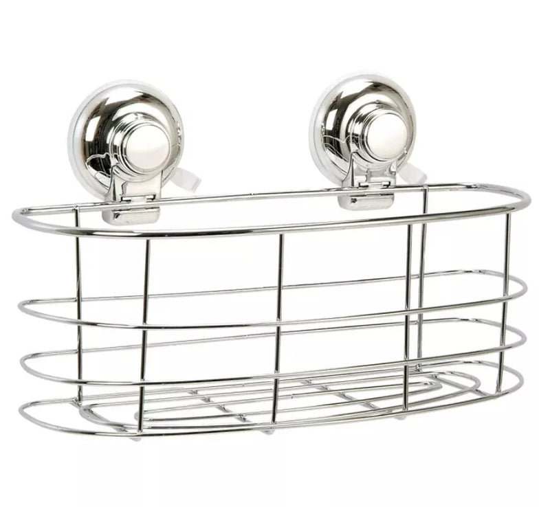 NALEON Classic Chrome Suction Oval Basket