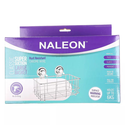 NALEON Classic Chrome Suction Wire Large Basket