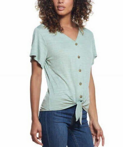 Weatherproof Vintage Ladies' Tie Front Top V-Neck 1497585