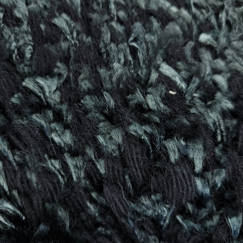 Angora Lux Black Wool Hand-Made