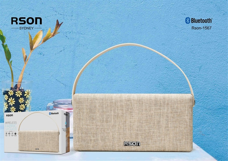 Rson Wireless Brown Double Side Fabric Speaker