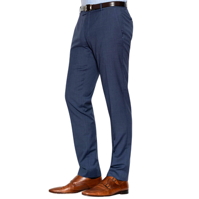 JOE BLACK RAZOR TRS FJG989 MEN'S BLUE CHECK TROUSER