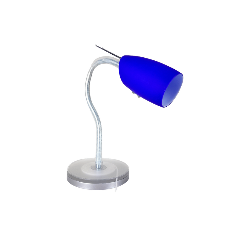 Legend Incandescent Desk Lamp Elle-Blue Glass