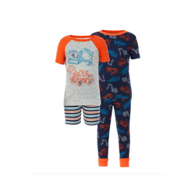 Kirkland Signature Kids' 4-piece Cotton PJ Set