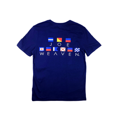 JOE WEAVEN MEN'S ROUND NECK T-SHIRT NAVY