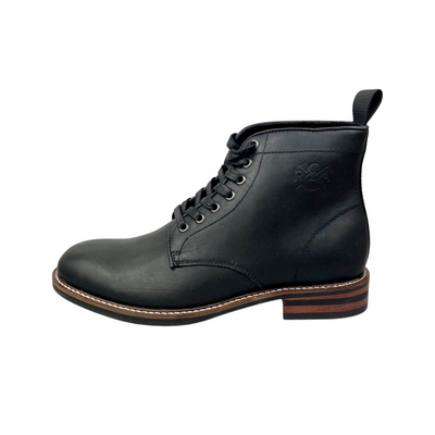 Tyler ZION Black Leather Men's Boots