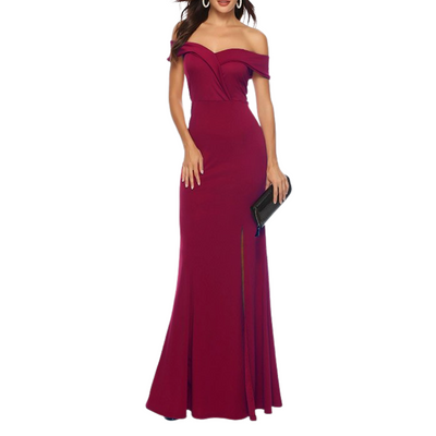 LA SPOSA WOMEN'S MERMAID OFF SHOULDER MAXI DRESS