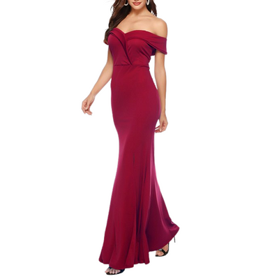 LA SPOSA WOMEN'S MERMAID OFF SHOULDER MAXI DRESS