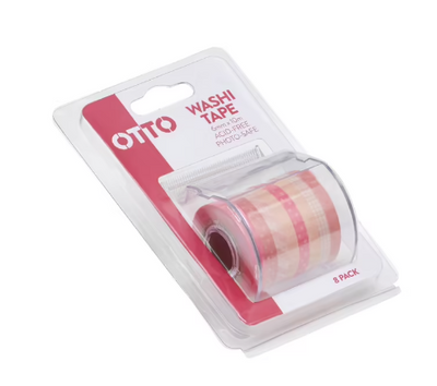 Otto Washi Tape Pink 8 Pack