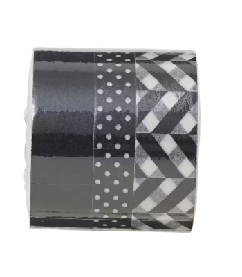 Otto Washi Tape Black and White 3 Pack