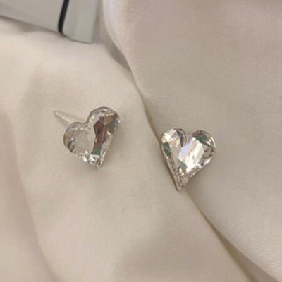 Crystal Heart Earrings