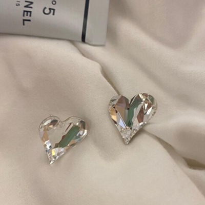 Crystal Heart Earrings