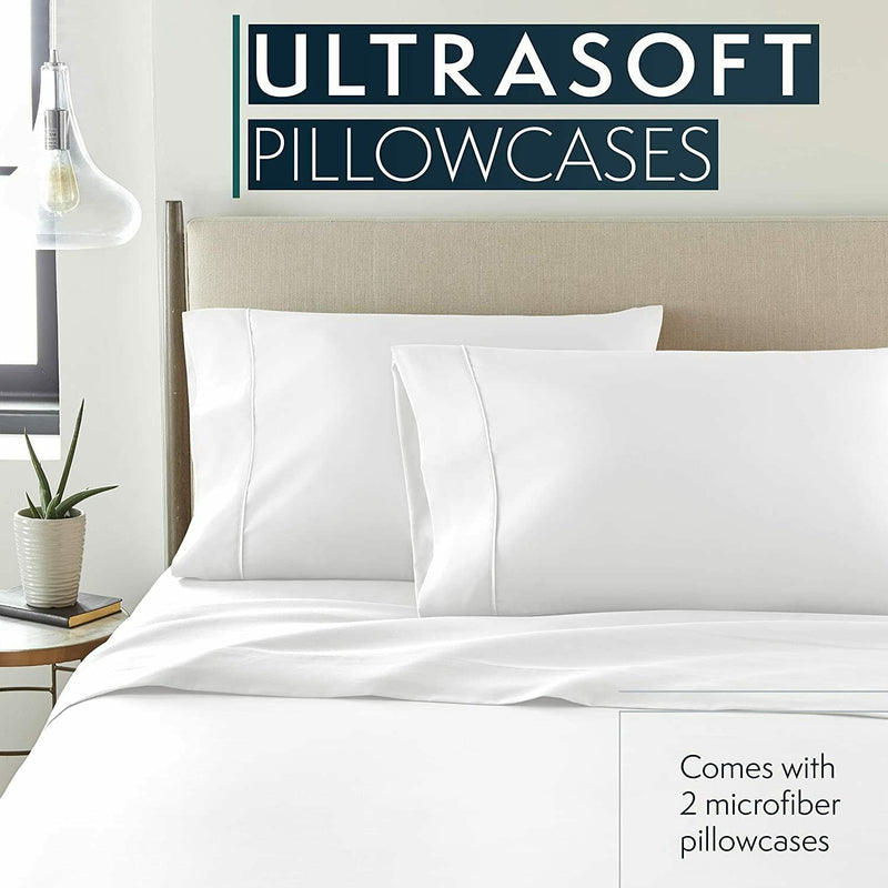 1000 Thread count Ultra Soft 100% microfiber Pillowcases Set