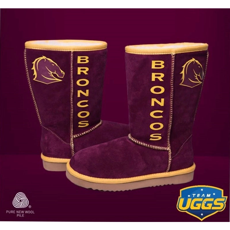 TEAM UGGS Unisex NRL Ugg Boots, Brisbane Broncos